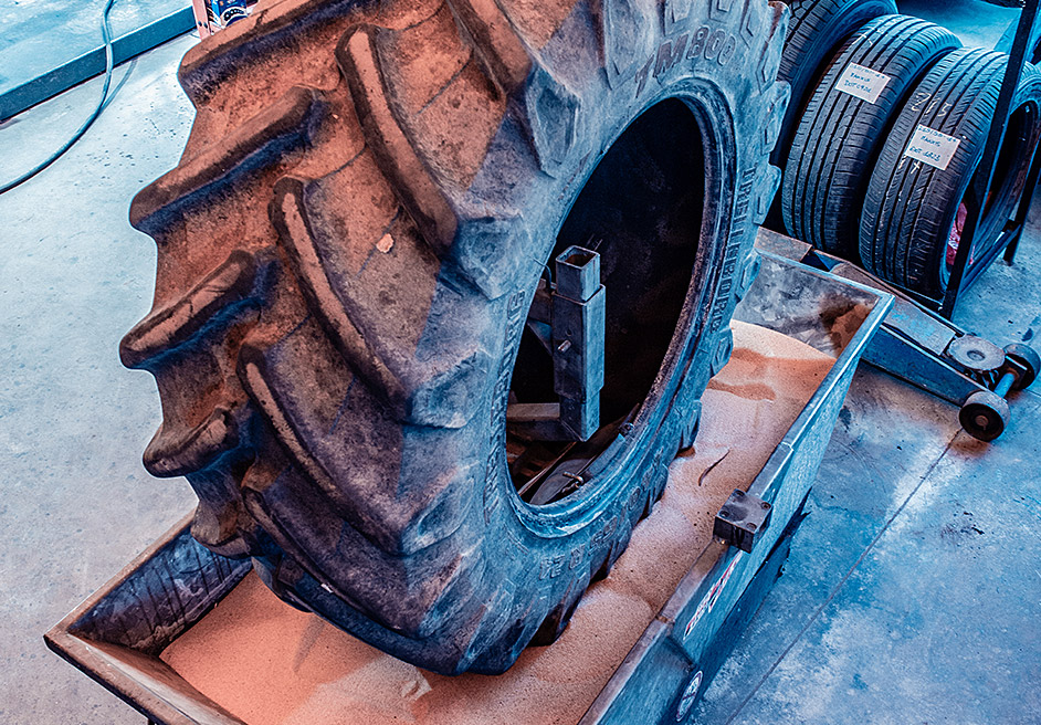 Vulcanizzazione pneumatici agricoli